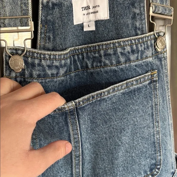 TNR Jeans Blue Denim Overall Dress NWTs!! - Picture 8 of 9